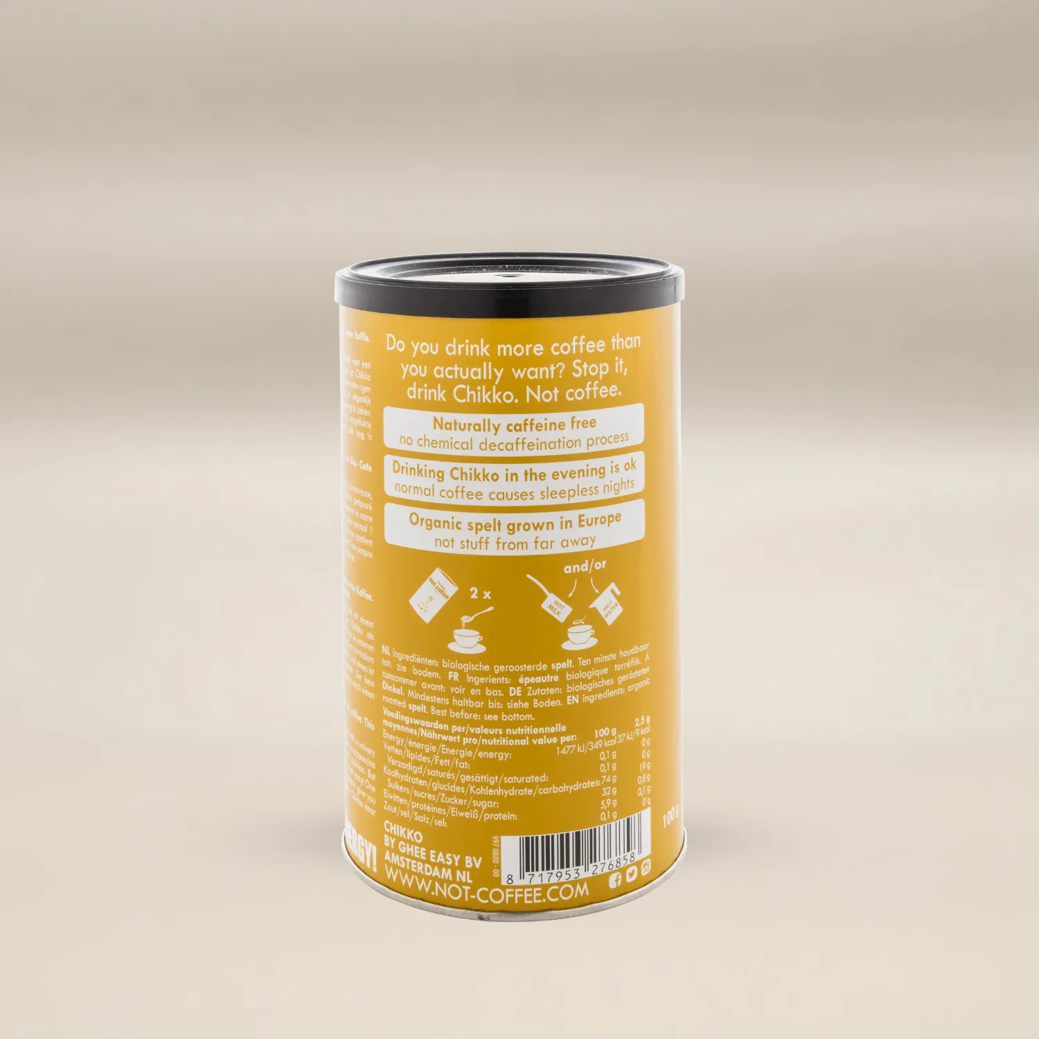 Natessen Chikko Not Coffee kaffealternativ spelt 100g