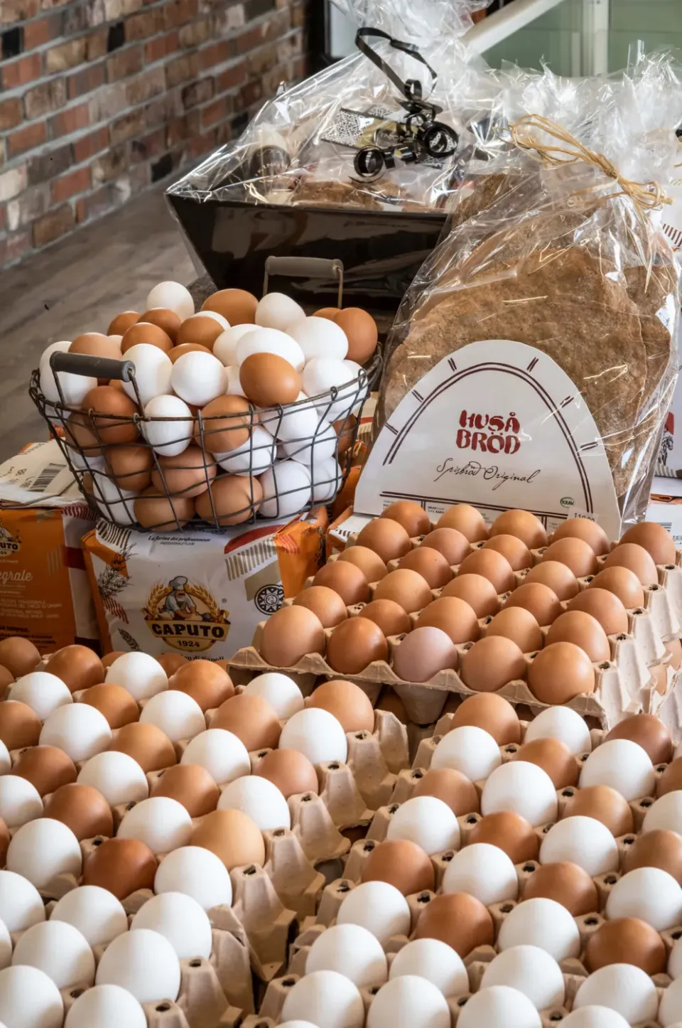 Erga Grønt egg ferske fra hønsehuset