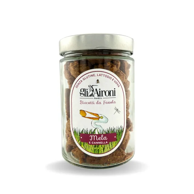 Gli Aironi riskjeks eple og kanel glutenfri i glass