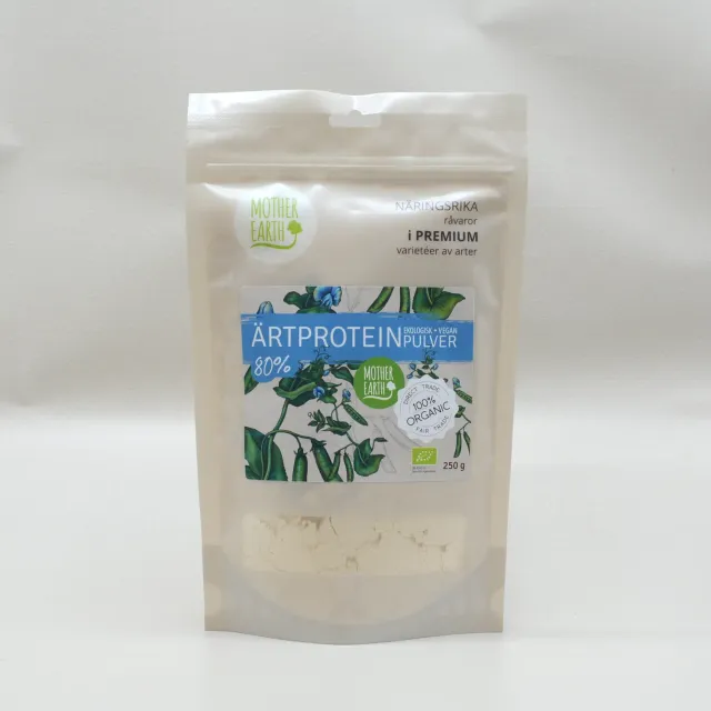 Natessen Mother Earth erteproteinpulver 80% øko 250 g