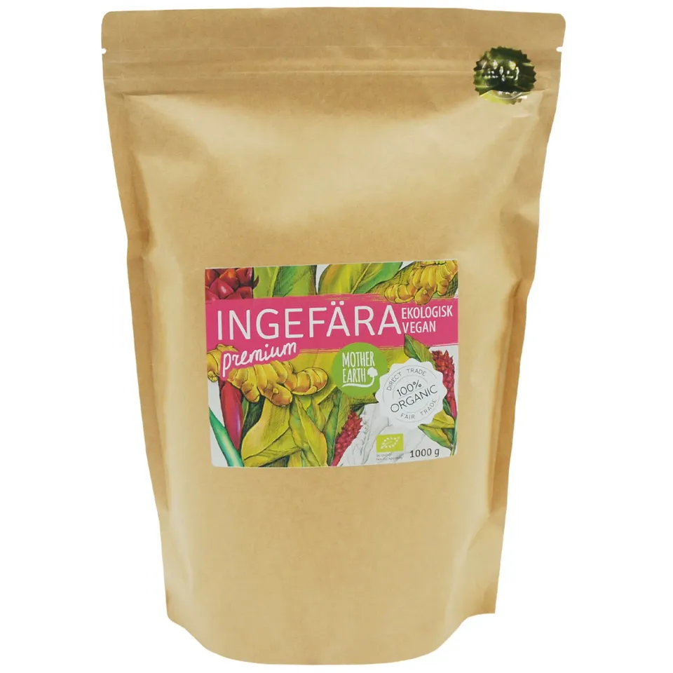 Natessen Mother Earth Premium ingefærpulver 1 kg økologisk