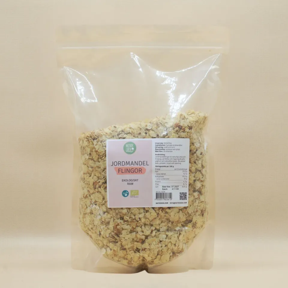 Natessen Mother Earth Jordmandelflak EKO Storpack Nøtteaktig
