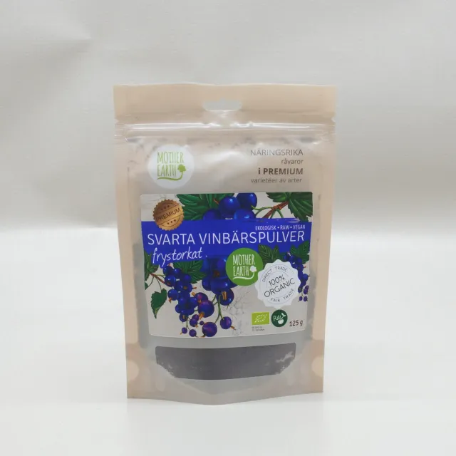 Natessen Mother Earth solbærpulver nordisk EKO 125 g