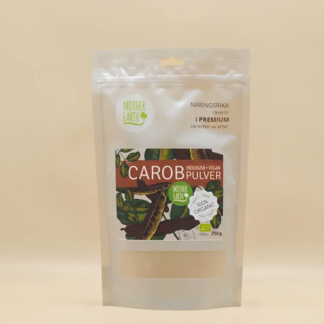 Natessen Mother Earth carob pulver øko 250 g søtlig
