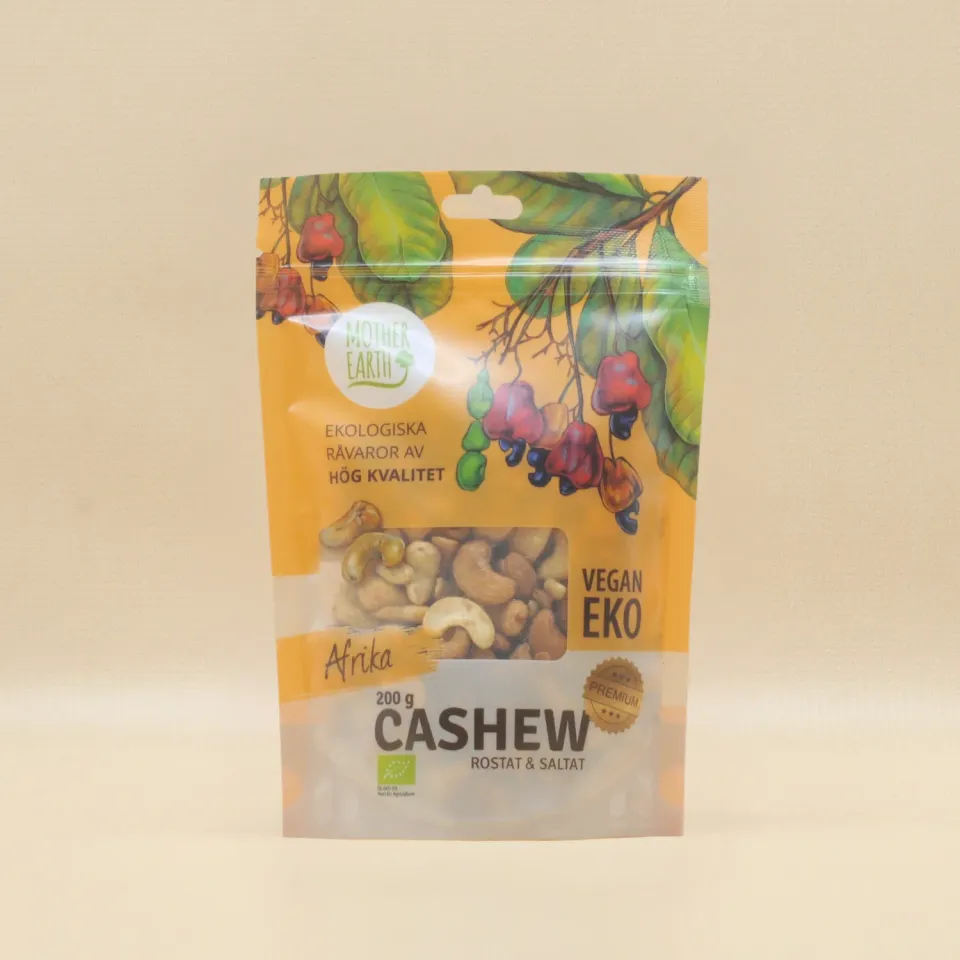 Natessen Mother Earth Cashew Premium Rist Salt EKO 200g cashewnøtter