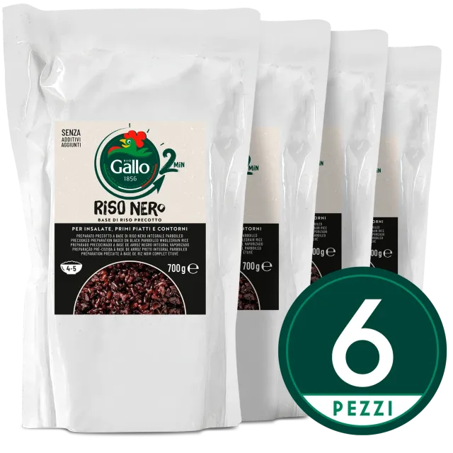 Riso Gallo Nero ferdigkokt svart ris 2 min base