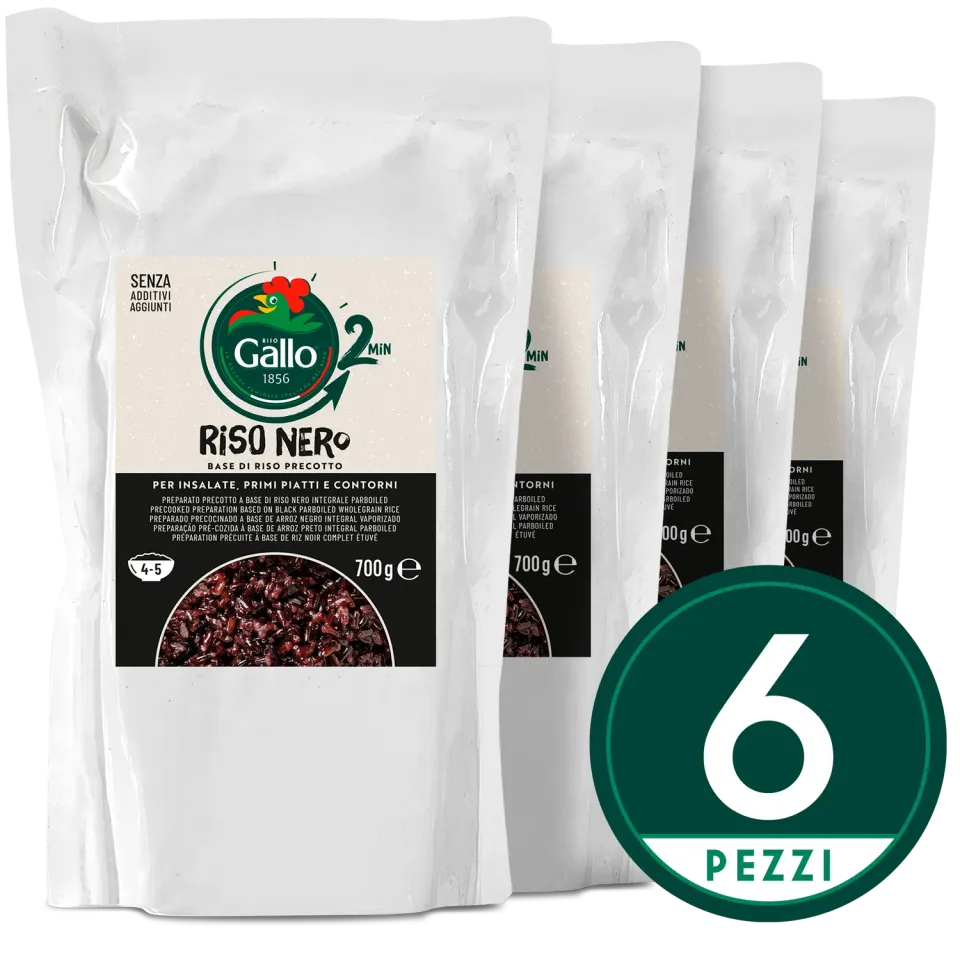 Riso Gallo Nero ferdigkokt svart ris 2 min base
