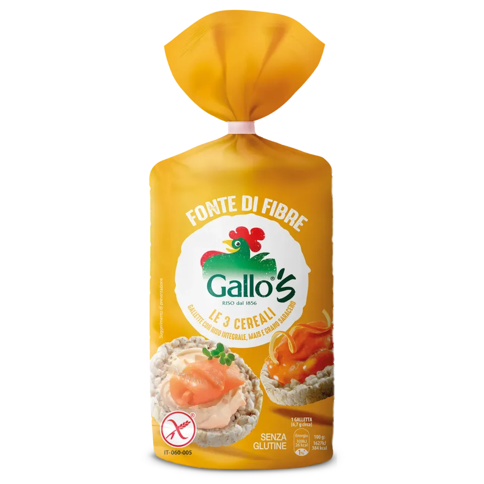 Riso Gallo 3 Cereali riskaker glutenfri
