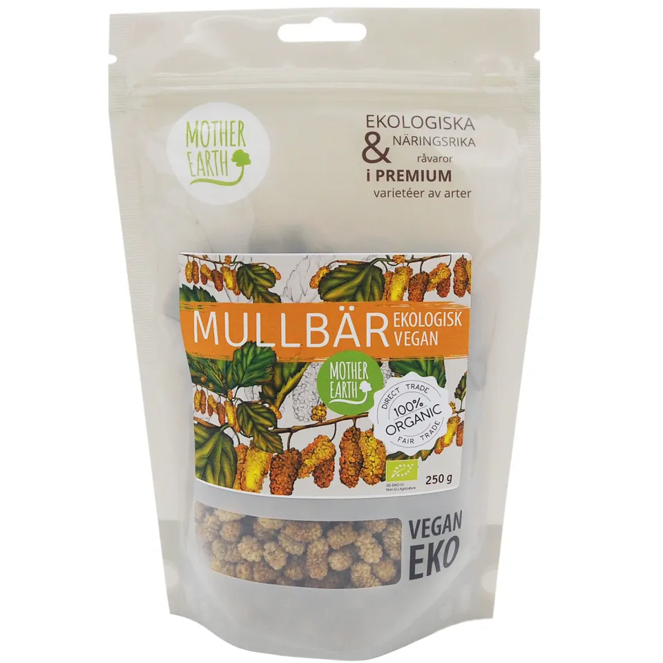Natessen Mother Earth hvite morbær 250 g rå øko