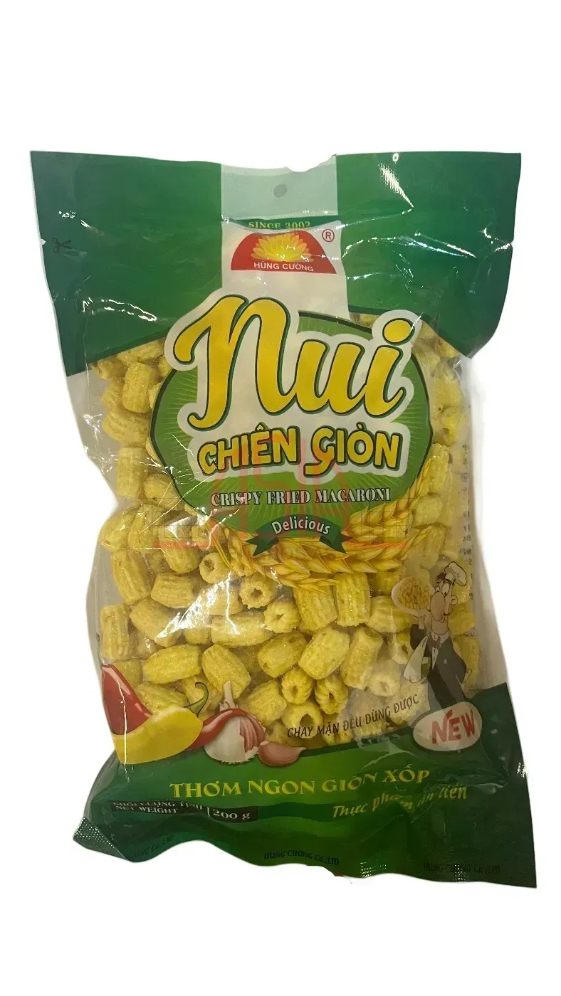 Asia Engros fritert makaroni snacks 60x200 g sprø