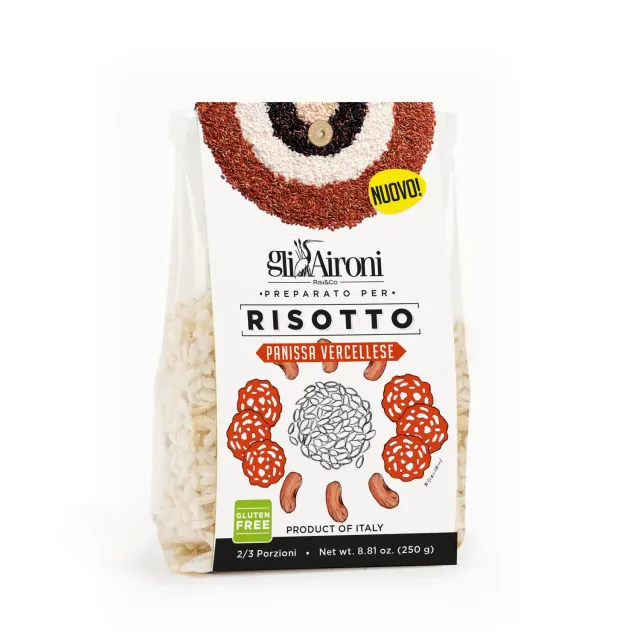 Gli Aironi Panissa risotto carnaroli med bønner
