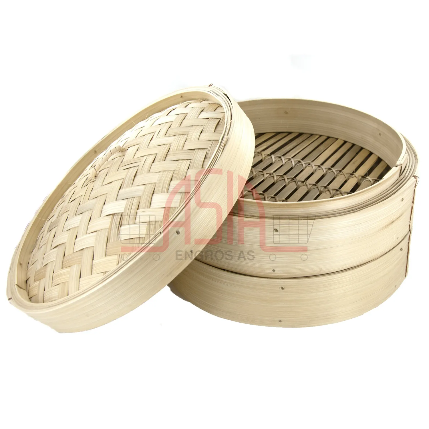 Bambus damper sett 12 tommer stor