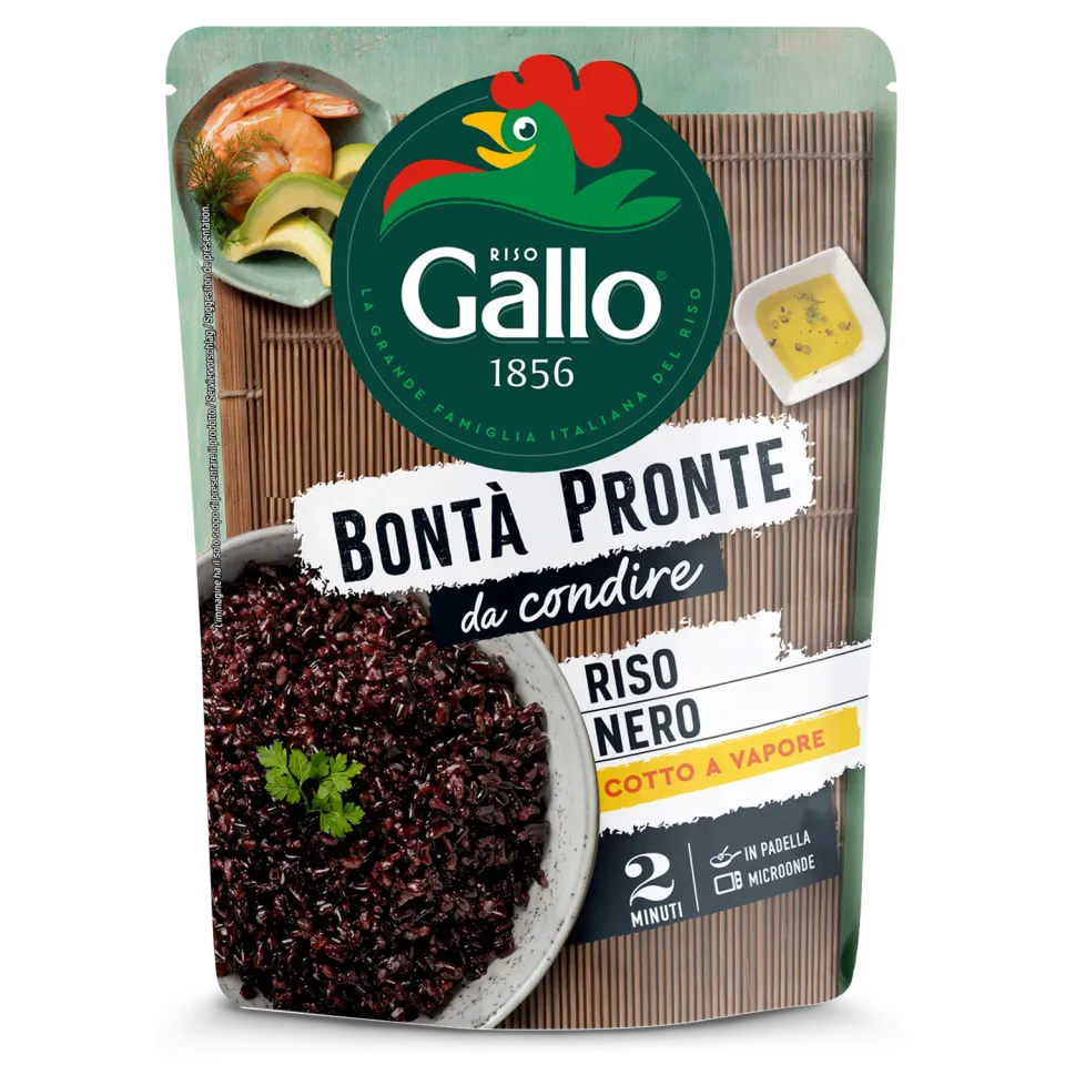 Riso Gallo Bontà Pronte svart ris 250 g nøtteaktig