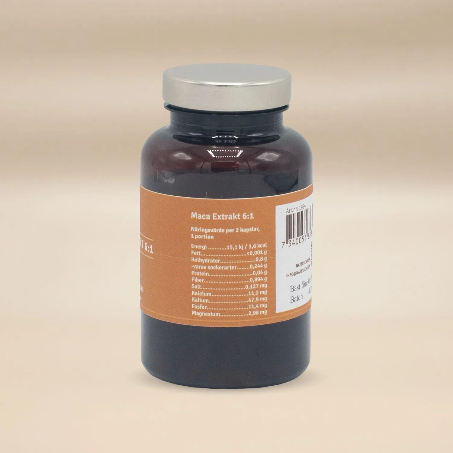 Natessen Mother Earth Macaekstrakt 6:1 macatabletter 100 stk 500 mg