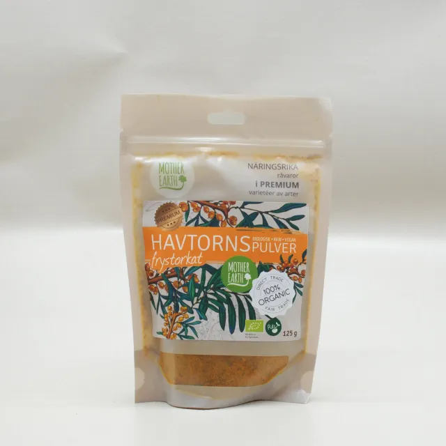 Natessen Mother Earth havtornpulver nordisk øko 125 g