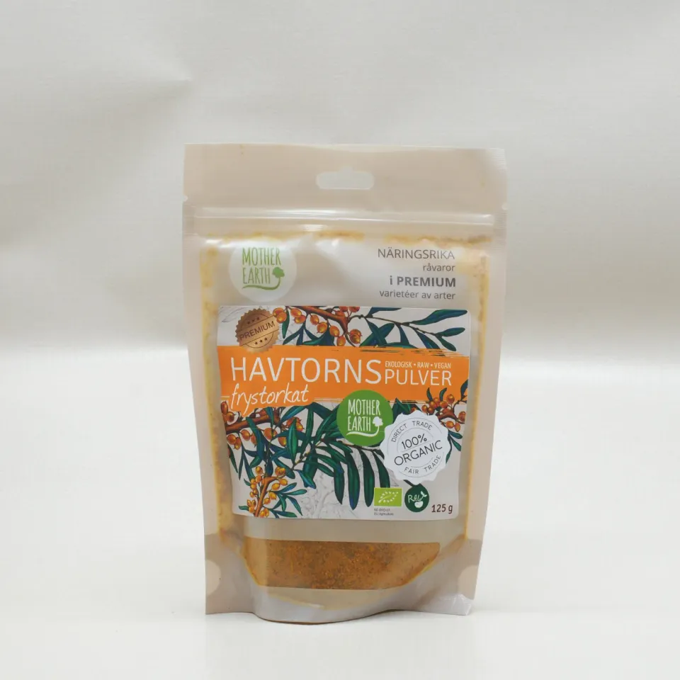 Natessen Mother Earth havtornpulver nordisk øko 125 g