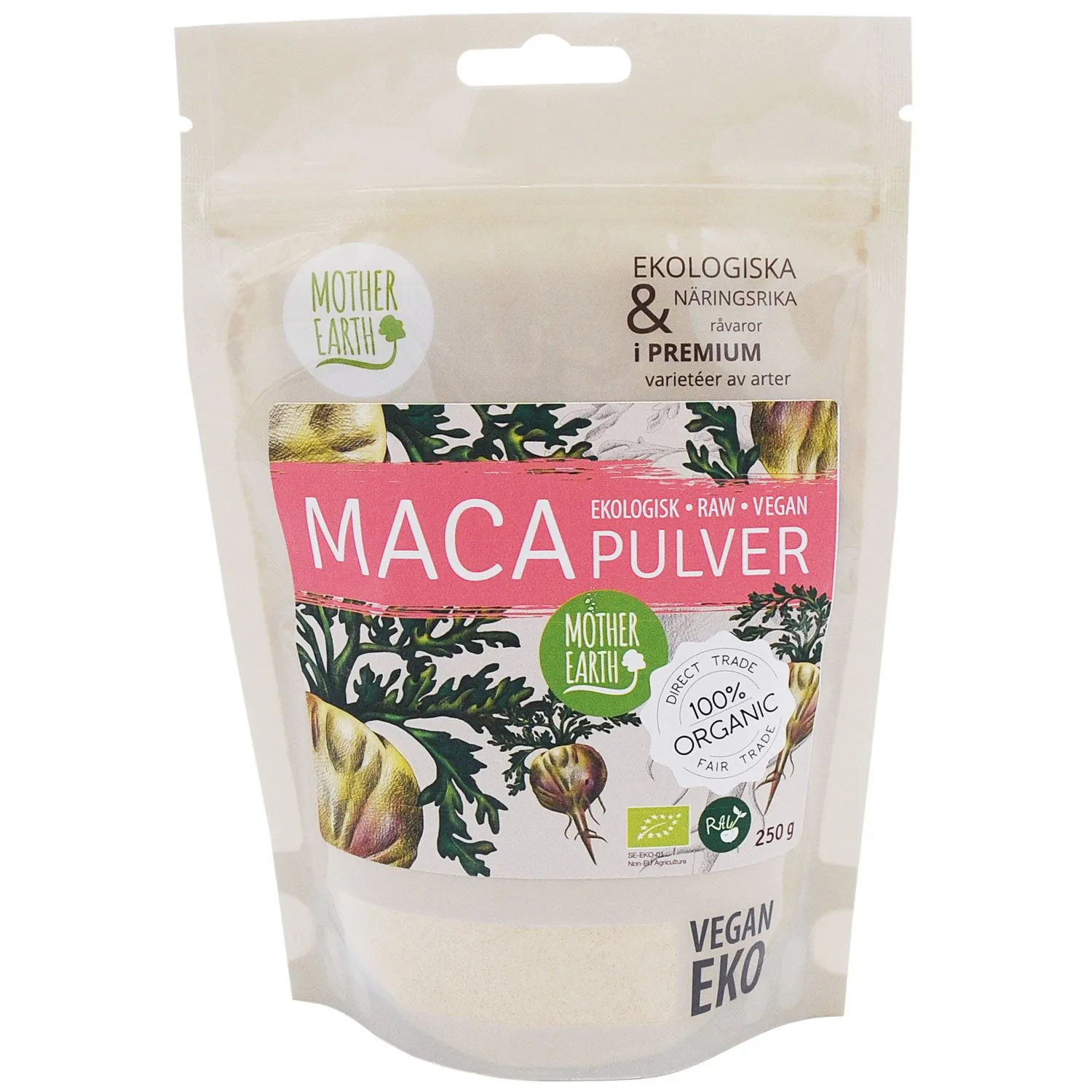 Natessen Mother Earth macapulver premium rå øko 250g