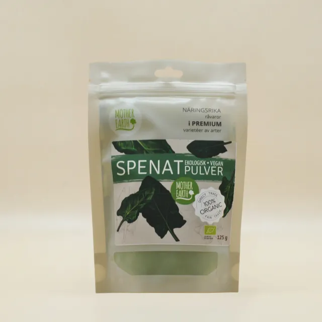 Natessen spinatpulver 250 g økologisk grønn
