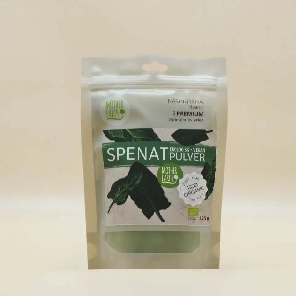 Natessen spinatpulver 250 g økologisk grønn