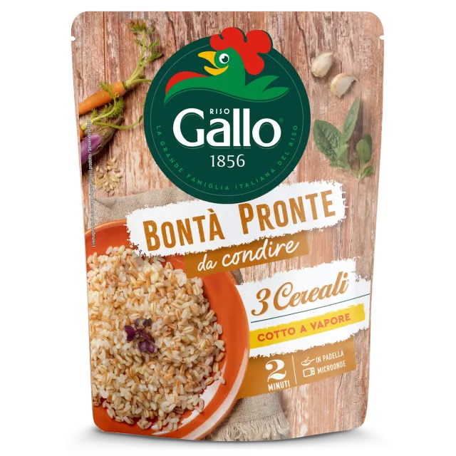 Riso Gallo Bontà Pronte 3 Cereali ferdigris 250 g
