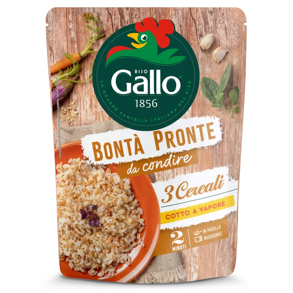 Riso Gallo Bontà Pronte 3 Cereali ferdigris 250 g
