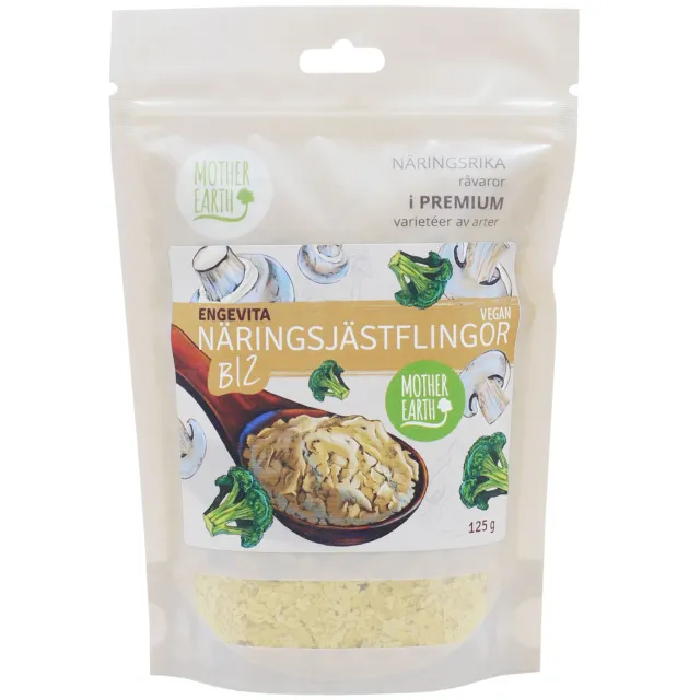 Natessen Mother Earth Engevita B12 næringsgjær 125 g