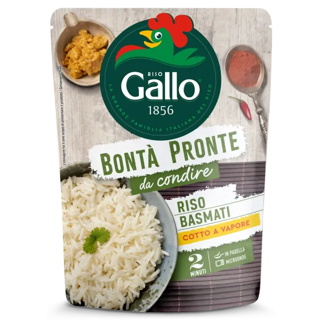 Riso Gallo Bontà Pronte Basmati in 2 minuti ris 250 g dampkokt