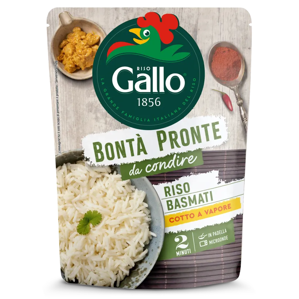 Riso Gallo Bontà Pronte Basmati in 2 minuti ris 250 g dampkokt