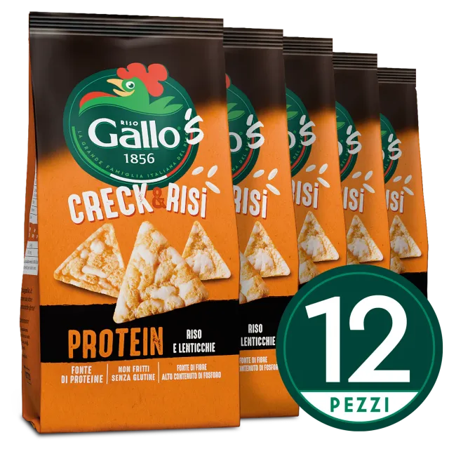 Riso Gallo Creck&Risi Protein riskjeks linser vegansk