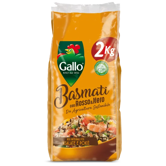 Riso Gallo Basmati Mix Rosso e Nero ris aromatisk