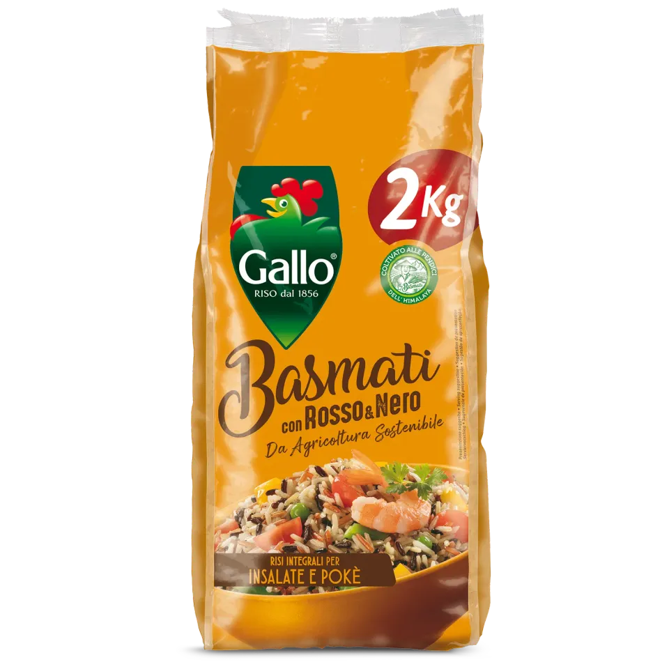 Riso Gallo Basmati Mix Rosso e Nero ris aromatisk