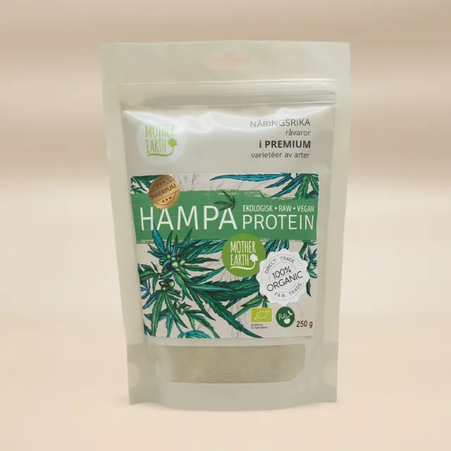 Natessen Mother Earth hampaproteinpulver 50% 250 g raw