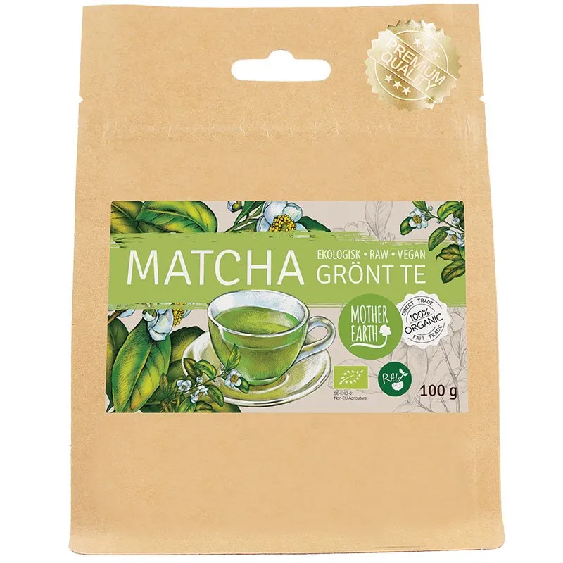 Natessen Mother Earth Matcha pulver 100g rå økologisk