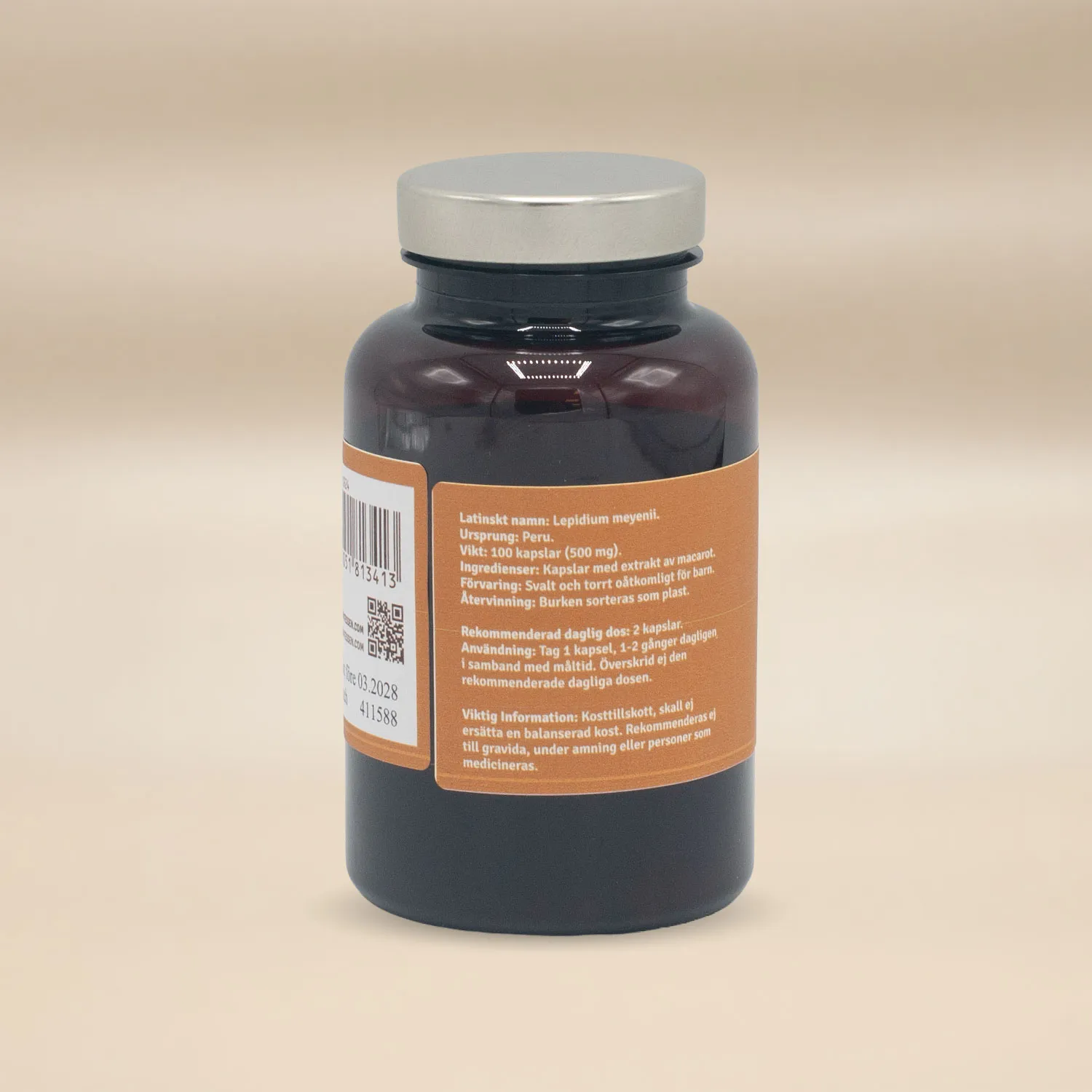 Natessen Mother Earth Macaekstrakt 6:1 macatabletter 100 stk 500 mg