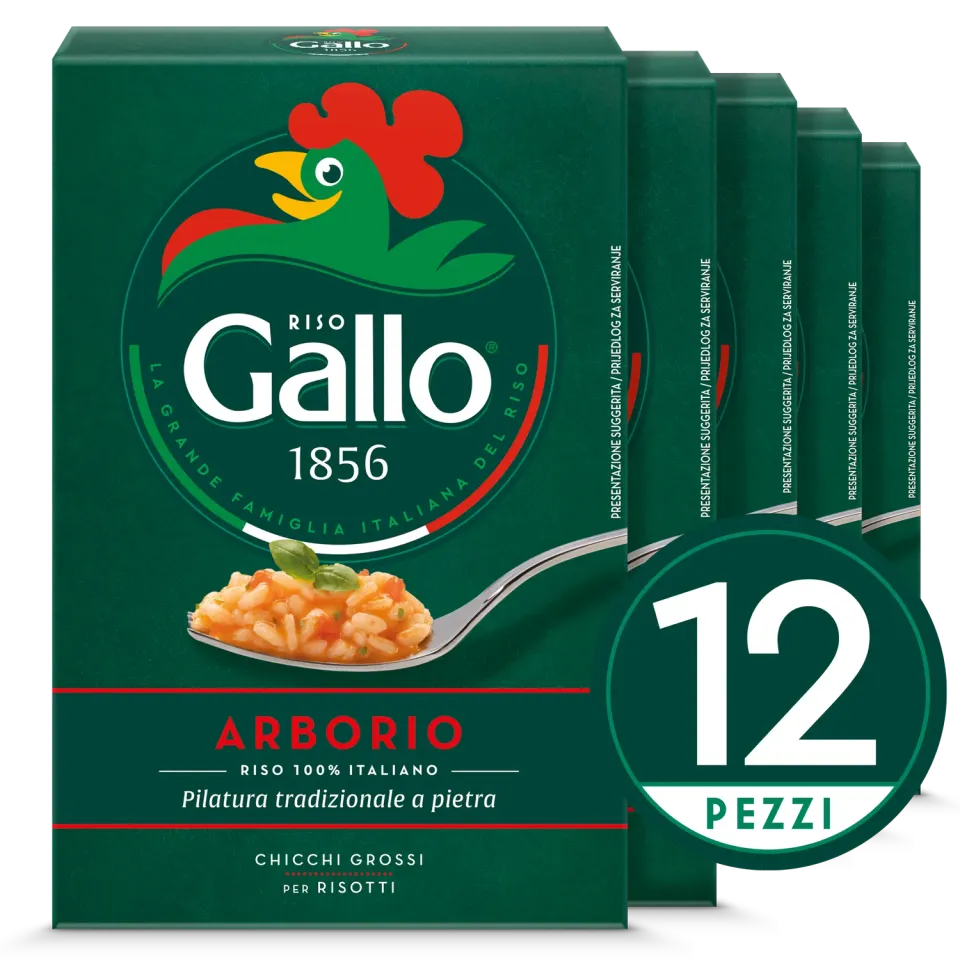 Riso Gallo Arborio risottoris grov korn fyldig