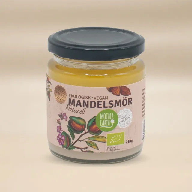 Natessen Mother Earth Mandelsmør Naturell smør 210g kremet