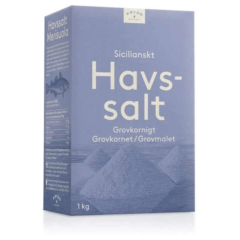 Skjæveland Gardsutsalg siciliansk havsalt 1 kg grovt