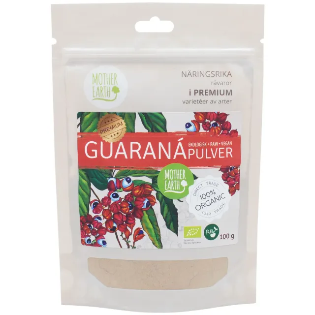 Natessen Mother Earth Guaranapulver 100g raw økologisk