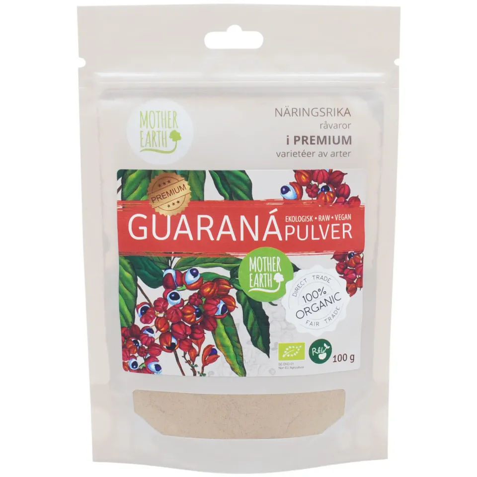 Natessen Mother Earth Guaranapulver 100g raw økologisk