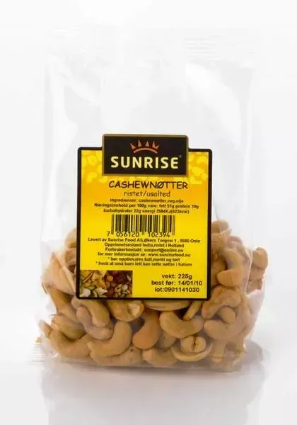Skjæveland Gardsutsalg cashewnøtter 205 g usaltet