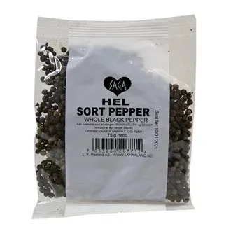 Skjæveland Saga sort pepper hel 60 g sterk