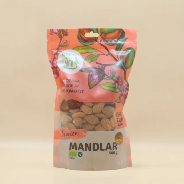 Natessen Mother Earth mandler premium raw øko 500 g