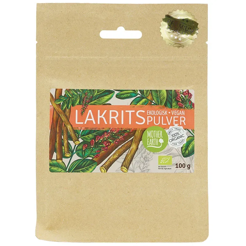 Natessen Lakrisrotpulver EKO 100 g søtt