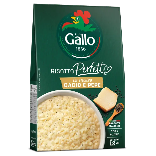 Riso Gallo Risotto Perfetto cacio e pepe 175 g kremet