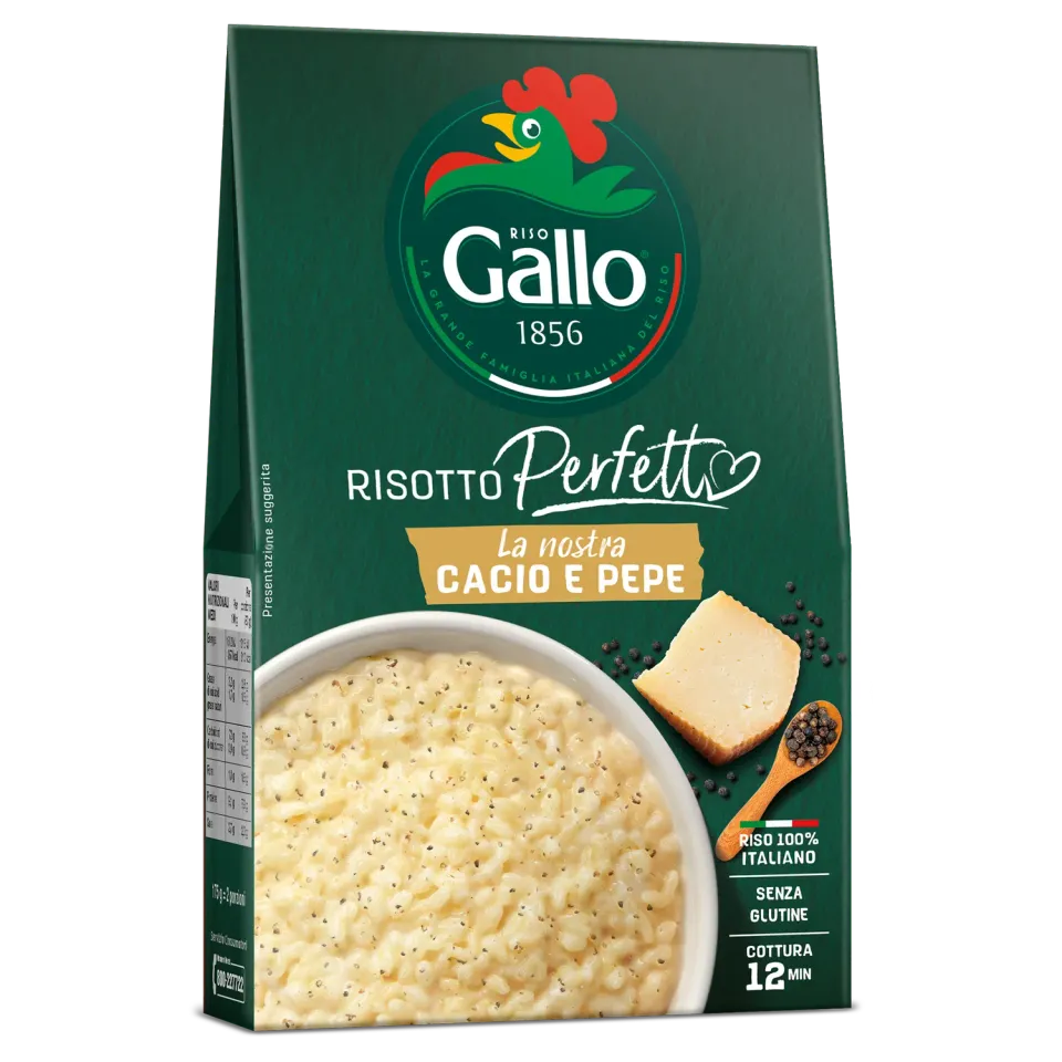 Riso Gallo Risotto Perfetto cacio e pepe 175 g kremet