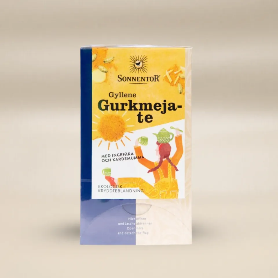 Sonnentor Gyllene Gurkmeje te 18 poser økologisk