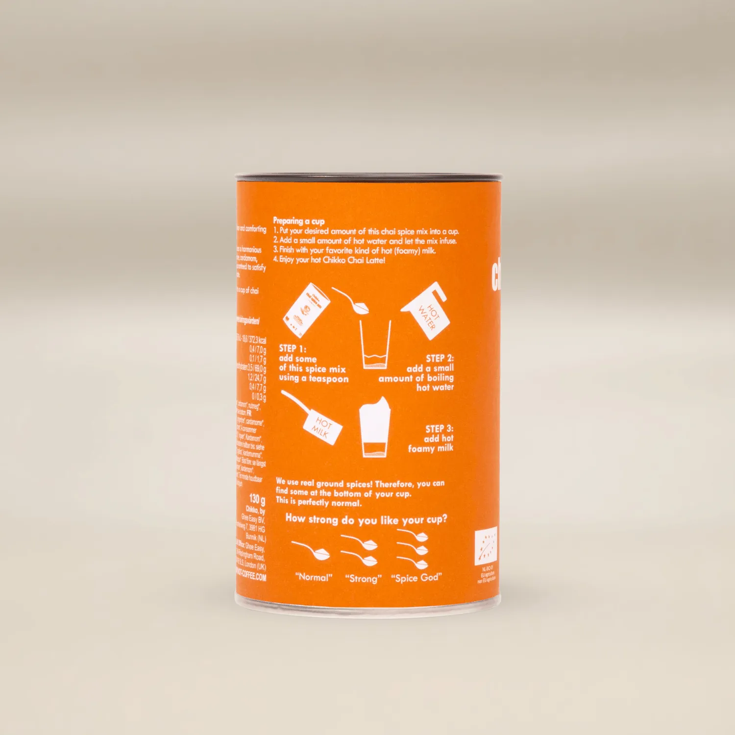 Natessen Chikko chai lattemix 130 g økologisk krydret