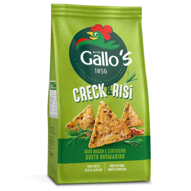 Riso Gallo Creck&Risi Rosmarin kjeks rød ris linser