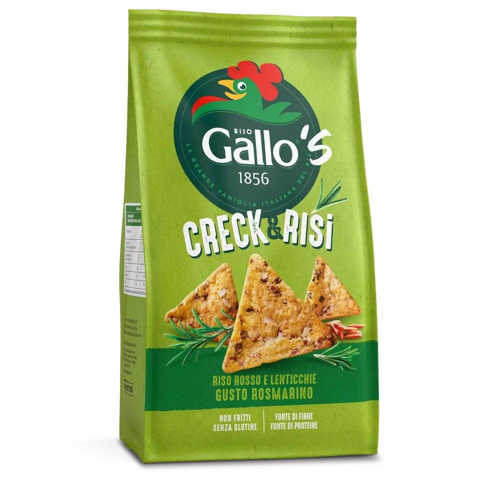 Riso Gallo Creck&Risi Rosmarin kjeks rød ris linser