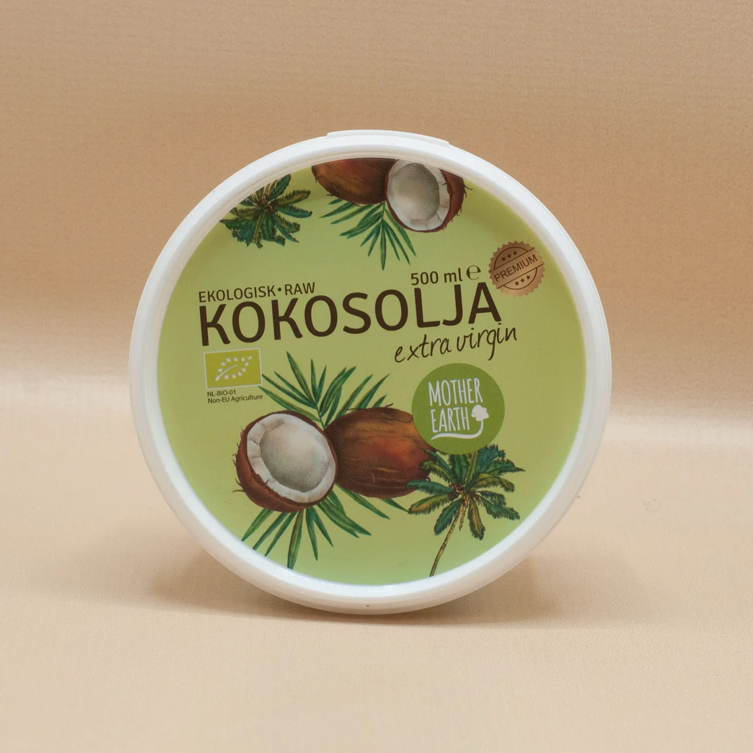 Natessen Mother Earth kokosolje extra virgin 500 ml kaldpresset